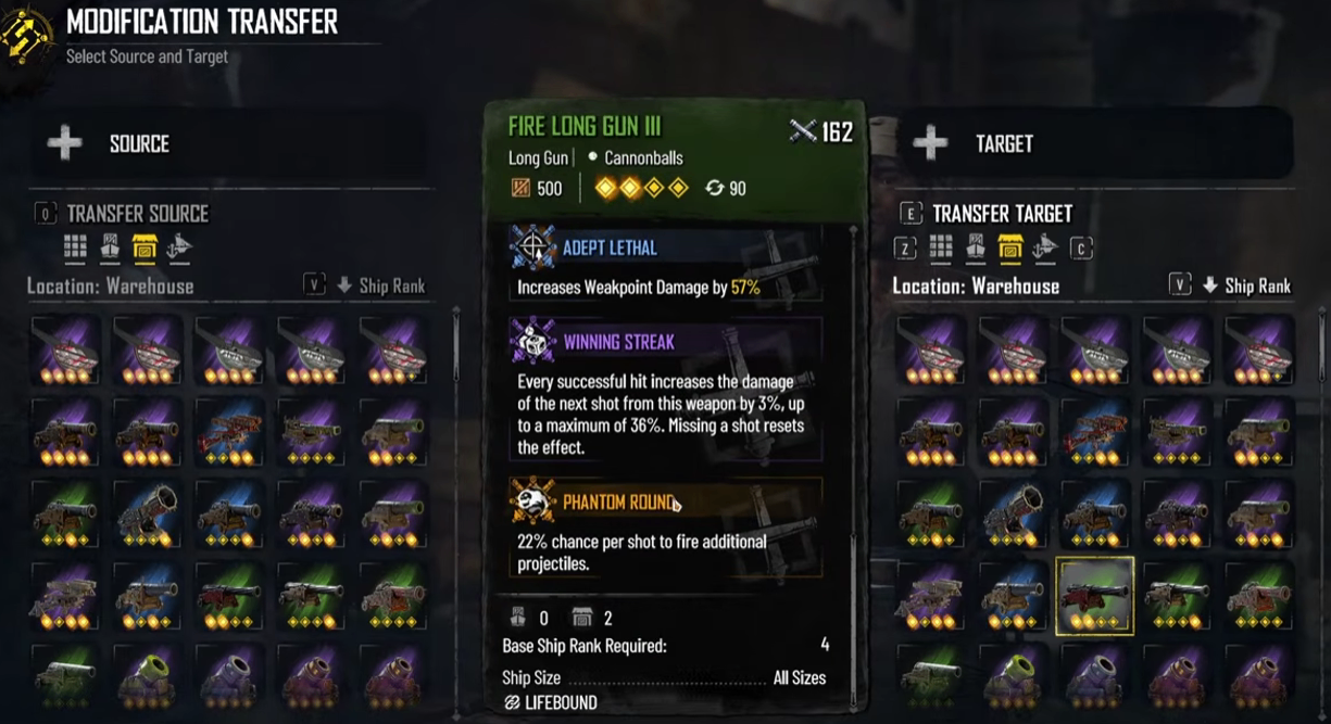 Skull and Bones adept weapons