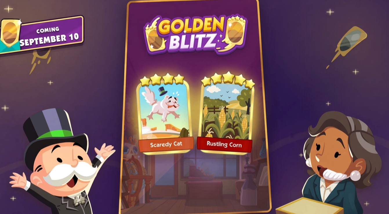 Monopoly GO Golden Blitz September 10,Monopoly GO Scaredy Cat sticker.Monopoly GO Rustling Corn sticker,Monopoly GO Golden Blitz trading guide,Monopoly Go Stickers Happy Harvest Looney Tunes.buy Monopoly Go Stickers,Monopoly Go Stickers