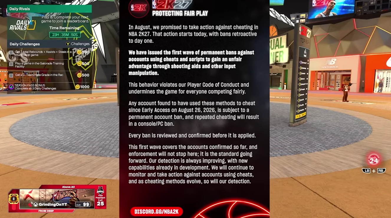NBA 2K27 Ban Wave: Cheaters Banned, Auto-Greens Exposed & What Happens Next