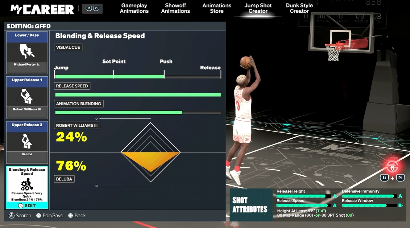 NBA 2K27 best jumpshots, 2K27 meta jump shot animations, best jumpshots for guards locks centers, 2K27 shooting settings guide, 2K27 hot zone boost setup, NBA 2K27 VC