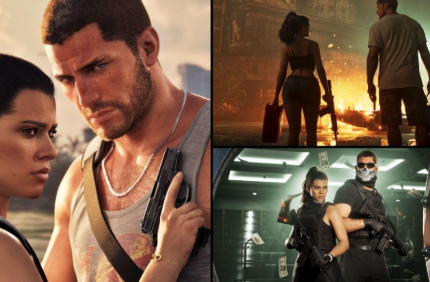 GTA 6 showcases Jason and Lucia exploring Vice City and Leonida, highlighting the game's expanded world, vehicles, robberies and interactive gameplay features.
