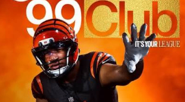 Ja'Marr Chase's 90 OVR Team Builders card in Madden NFL 27 Ultimate Team, highlighting his speed, catching and route-running abilities.