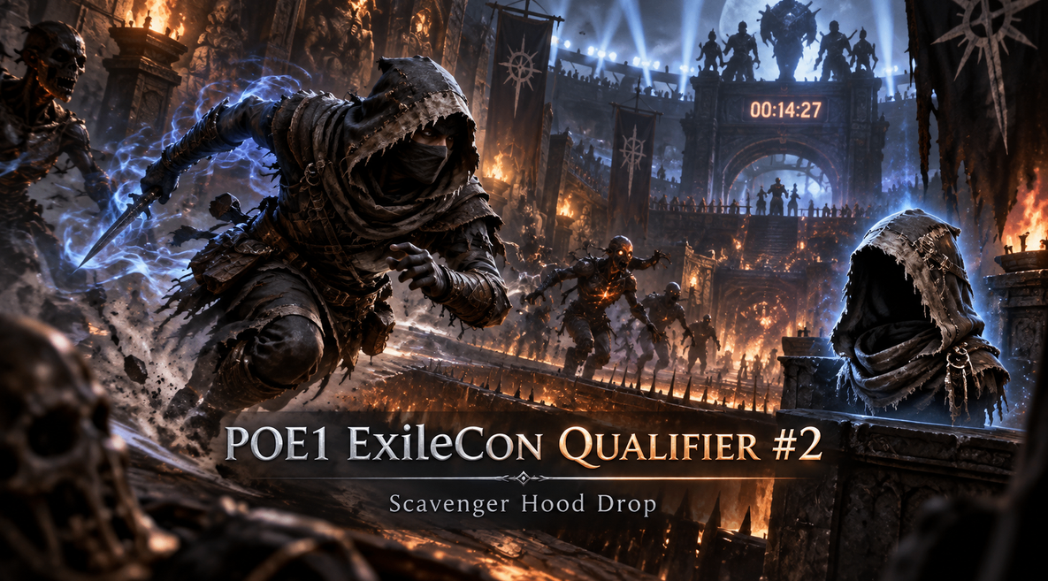 Path of Exile 1 ExileCon Qualifier #2 Guide: How to Watch & Get the Scavenger Hood Twitch Drop