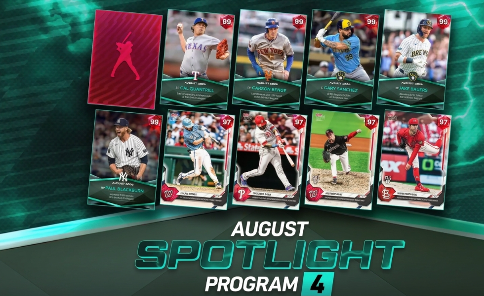 MLB The Show 26 August Spotlight Drop 4: All Rewards, Topps Now Cards & Best Players
