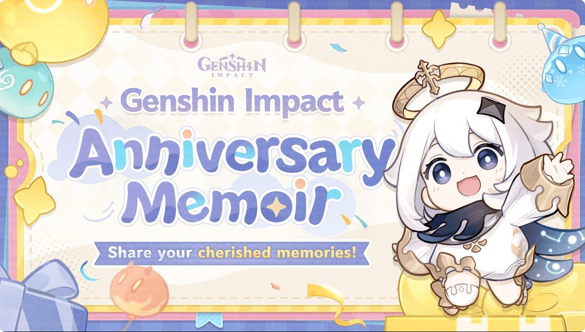 Genshin Impact 6th Anniversary Events: Memory Logbook, Primogems, and Welkin Moon