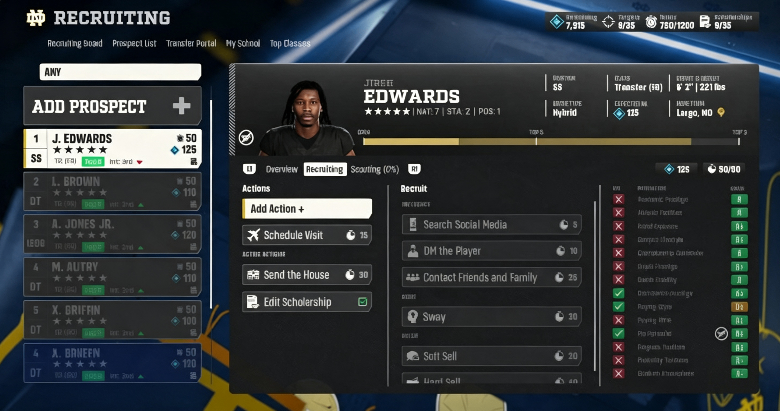 College Football 27 Transfer Portal Guide: Recruiting Hacks – Best Visits, NIL Tips & Hidden Players,CUT 27 Coins