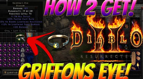 D2R Griffon’s Eye,Griffon’s Eye Stats,buy D2R Items,cheap D2R Ladder Items