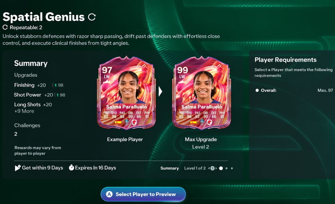 FC 26,Spatial Genius,Evolution,99-Rated Players,buy FC 26 Coins