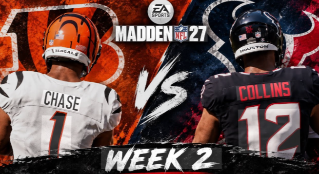 Madden 27 Week 2 Predictions: Every NFL Game Simulated