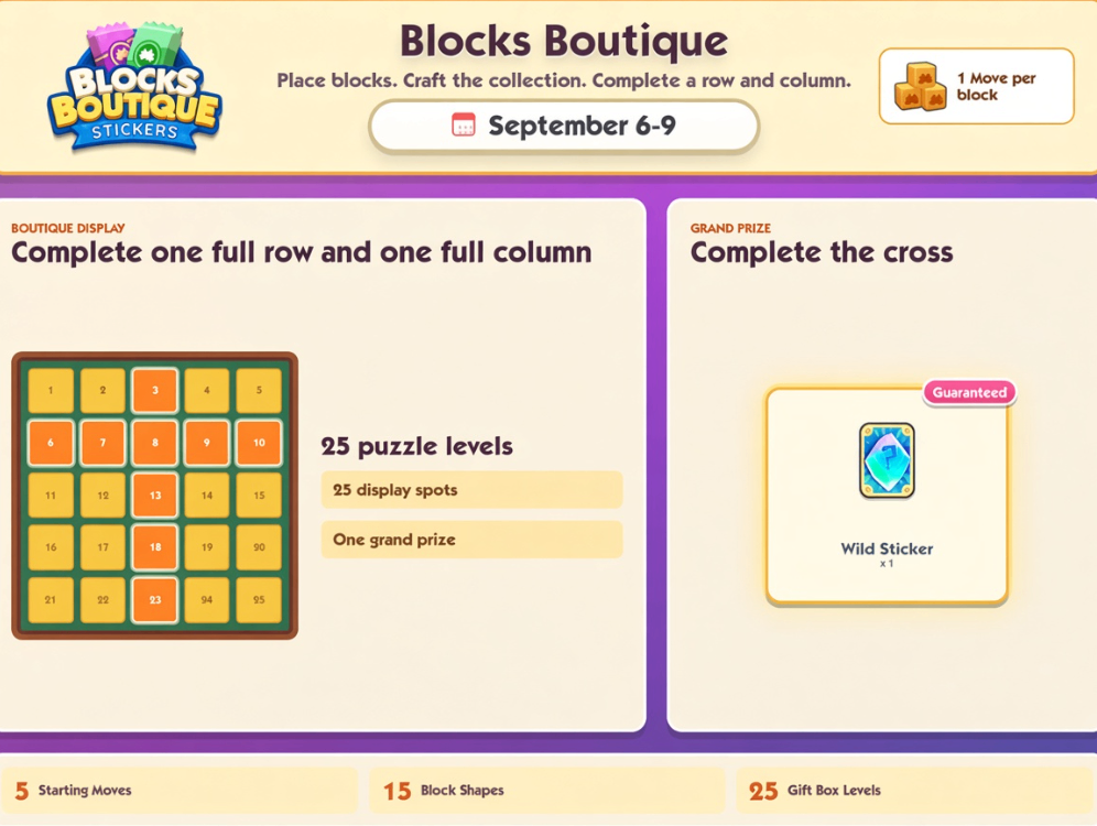 Monopoly GO Blocks Boutique event guide,Monopoly GO Blocks Boutique moves and ingredients,How to get Wild Sticker Monopoly GO Blocks Boutique,Monopoly GO Blocks Boutique rewards walkthrough,Monopoly GO Blocks Boutique strategy tips,buy Monopoly Go Stickers,Monopoly Go Stickers