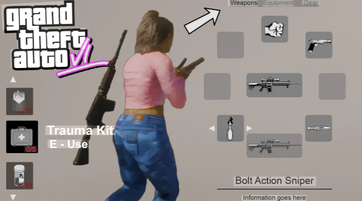 GTA 6 weapon loadouts