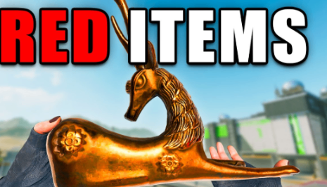 red and gold items