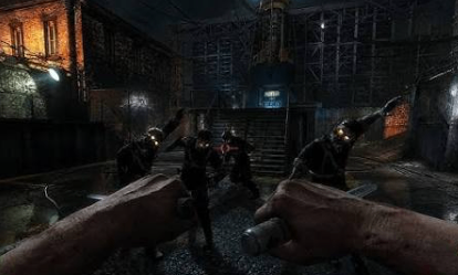 BO2 Zombies dlc 5 Verrückt map overview featuring the asylum interior and classic zombie survival layout.