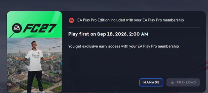 EA FC 27: EA cancela la prueba de 10 horas de EA Play, todos esperan hasta el 18