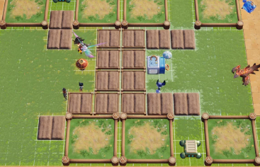 An optimized Aniimo Homeland layout can group farm plots around heating and cooling sources to improve production efficiency.