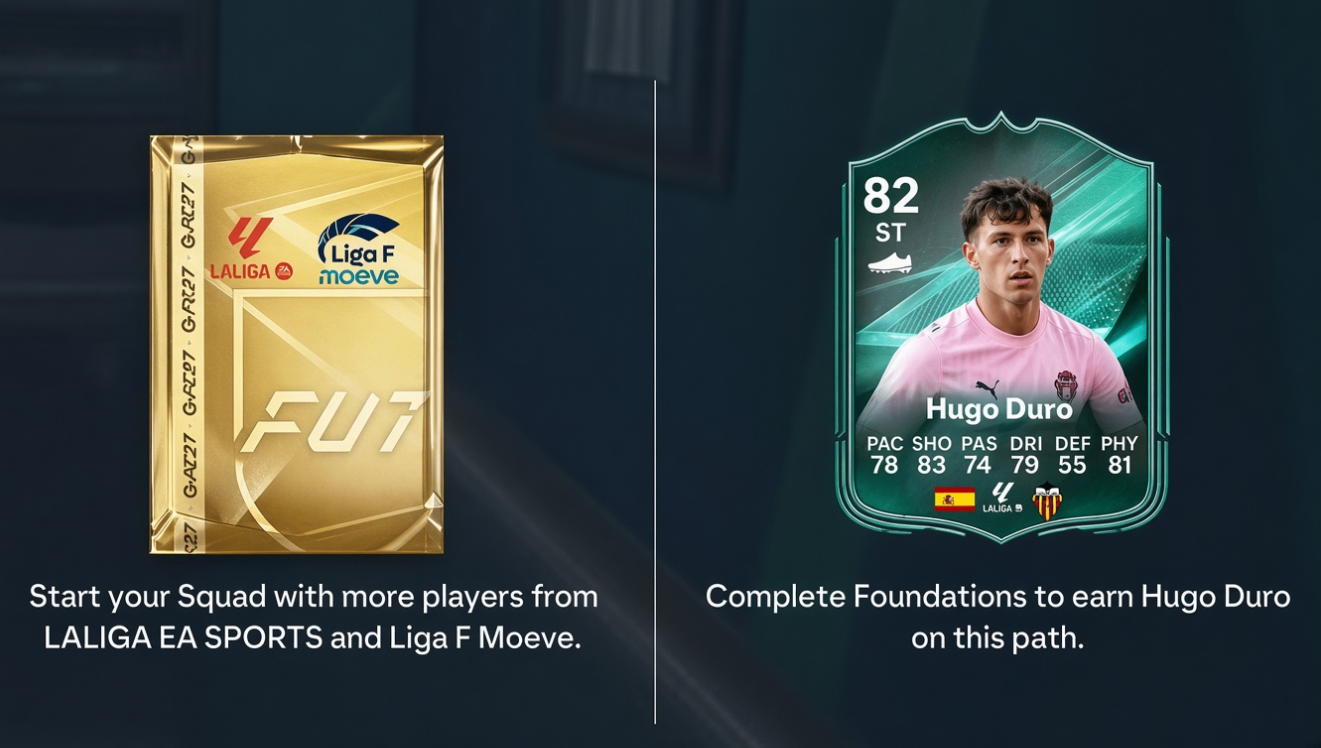 FC 27 Choose Your League Foundation players,FC 27 Ultimate Team starter squad rewards,FC 27 Foundation player league selection guide,FC 27 Foundations objectives explained,buy FC 27 Coins,FC 27 starter squad building tips,FC 27 league choice Ultimate Team