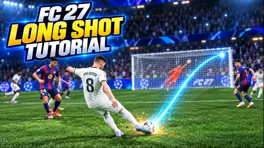 FC 27 LONG SHOT TUTORIAL - NEW SHOOTING TECHNIQUE TO SCORE GOALS FROM LONG RANGE!