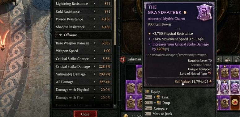 Diablo 4 Season 15, D4 Mythic Charms, Season 15 build meta, D4 charm damage buffs, Golden Epiphany Seal, Diablo 4 power creep, Diablo 4 Items, buy Diablo 4 Items, Diablo 4 gold, D4 Gold