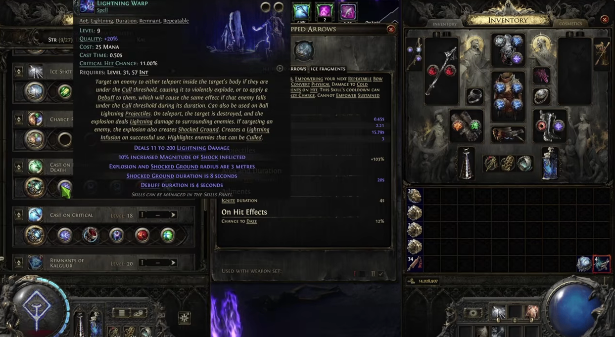 PoE 2 Lightning Warp Build Guide: Cast on Crit Projectile Setup for Ultra-Fast Mapping