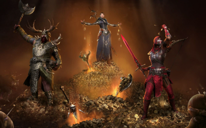 Diablo 2 Resurrected fantasy environment representing the rumored Act 6 and ancient civilization