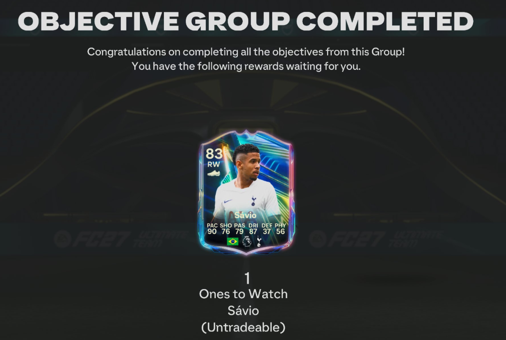 EA FC 27 Ultimate Team Objectives Guide: Get OTW Savio, 25K Coins, Packs and 2,000 Skill Points