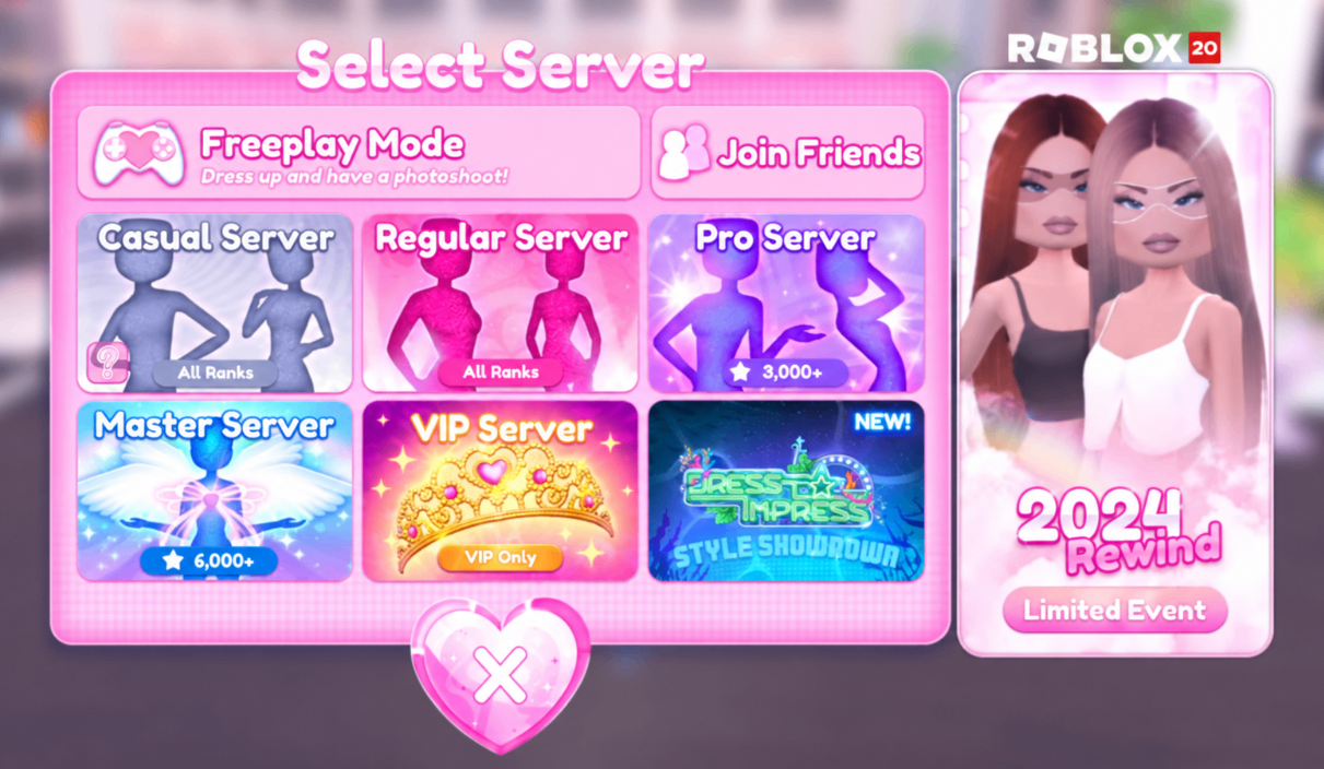 Roblox,Dress to Impress,2024 Rewind Quest,Rare Badge,Petal Crown,Roblox Gift Cards