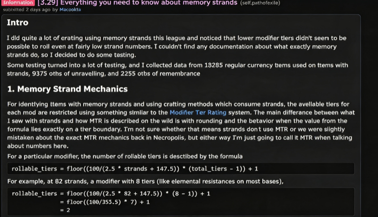 Path of Exile memory strands, orb of unraveling, Falborne currency, crafting tiers, PoE 1 league, POE Currency