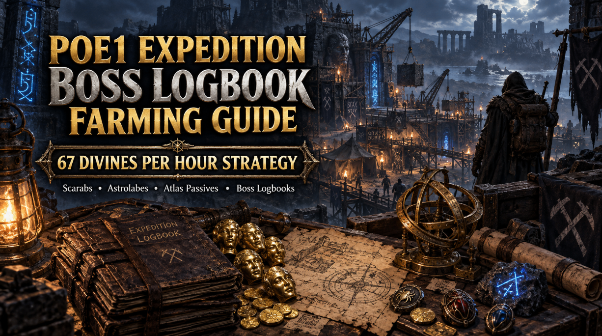 Path of Exile Expedition Farming Guide: How to Farm Boss Logbooks for 67 Divines/Hour