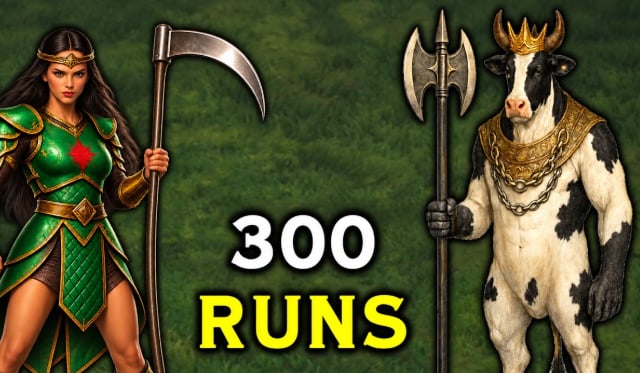 D2R Season 15: 300 D2R Cow Runs Later