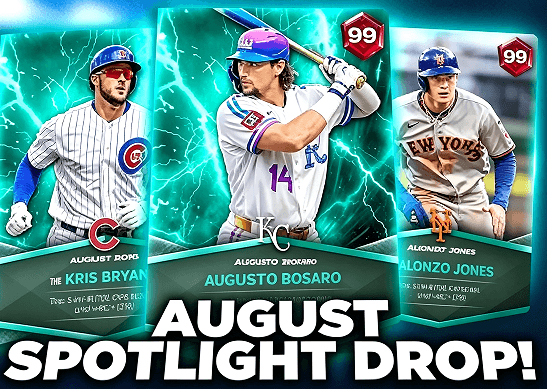 MLB The Show 26 August Spotlight,99 OVR Cards,Diamond Dynasty,August Spotlight Packs,MLB The Show Stubs