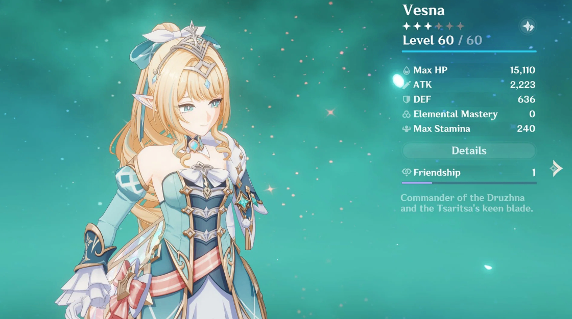 Genshin Impact Vesna build guide,Vesna best weapons and artifacts 7.1,Vesna talent priority and rotation,Vesna best team compositions Genshin 7.1,Vesna Stellar Swirl build guide,Vesna artifact stat priorities,F2P Vesna build Genshin Impact,Vesna constellation investment guide