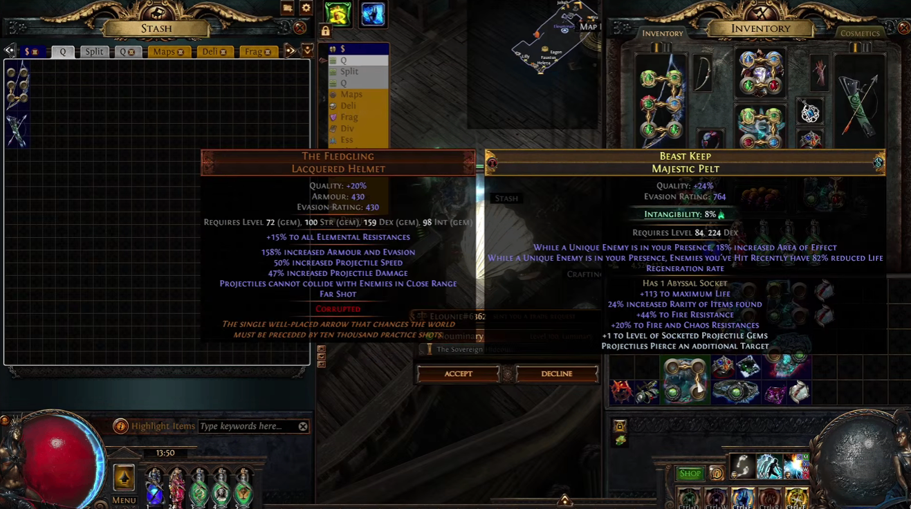 Path of Exile League-End Gamble: 1,000 Messages in a Bottle & 10 Mageblood Double Corrupts