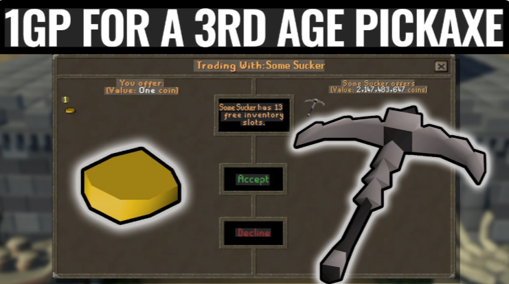 third age pickaxe rarity