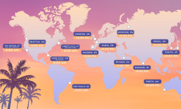 GTA 6 digital release rolls out at midnight across different time zones