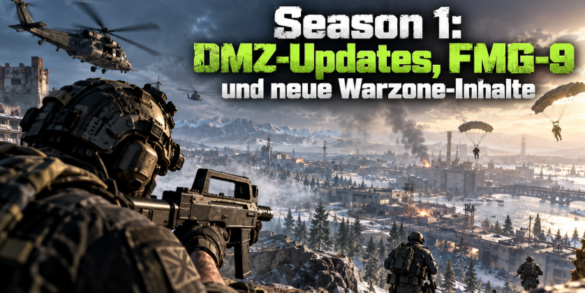 COD MW4 Season 1: DMZ-Updates, FMG-9 und neue Warzone-Inhalte