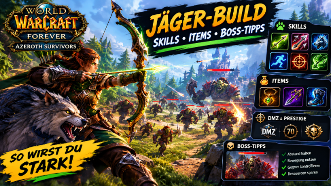 WoW Forever Azeroth Survivors Guide: Bester Jäger-Build, Skills und Boss-Tipps