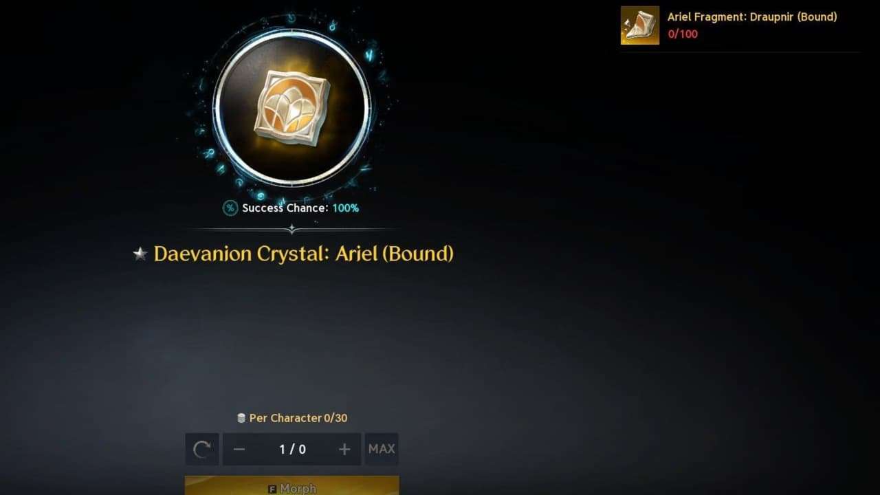 AION 2 Daevanion Crystal Ariel Substance Morph