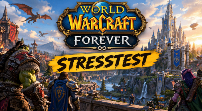 WoW Forever Stresstest,Serverstatus,WoW Forever Gold kaufen,Uhrzeit,alle wichtigen Updates,Startzeit,Stresstest 2026,Login-Probleme,Server down,Beta Start