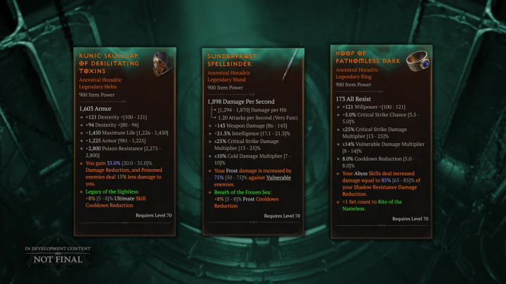 Diablo 4 アイテム