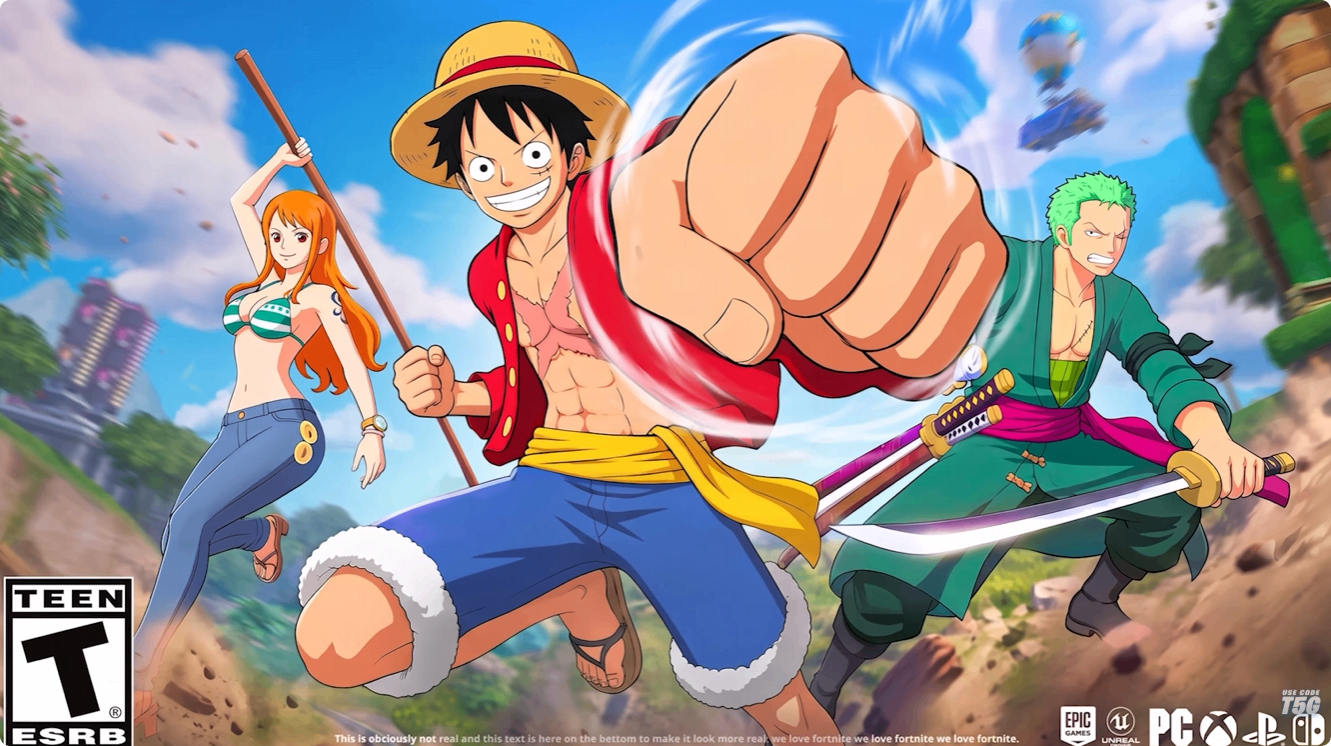 fortnite, one piece, treasure hunters, mini-sezon fortnite, battle pass fortnite, luffy, FN Top UP