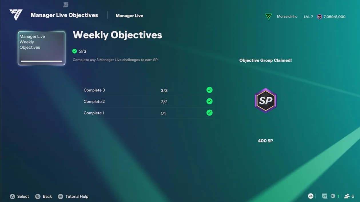 FC 27 Manager Live challenges career mode objectives