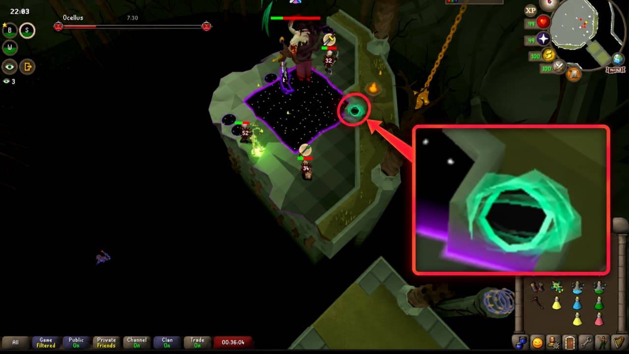OSRS Ocellus P4 healing orb mechanic