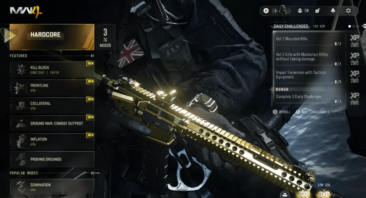 CoD MW4 Shipment release date; MW4 Shipment camo grind; best Shipment weapons MW4; MW4 Gold and Platinum camos; MW4 Weapon XP tips.
