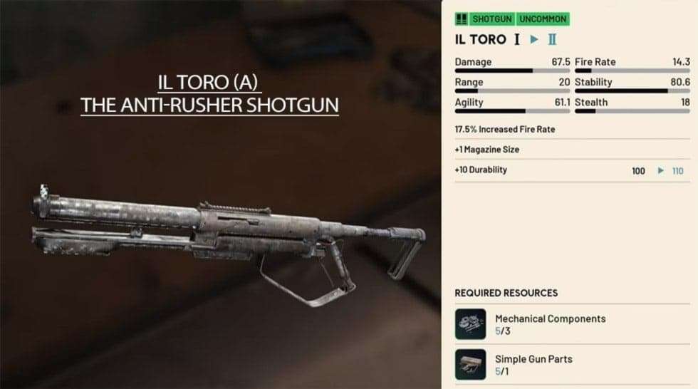ARC Raiders Amplified Il Toro Slug Build: Two-Shot Medium Shields, Gear and Costs