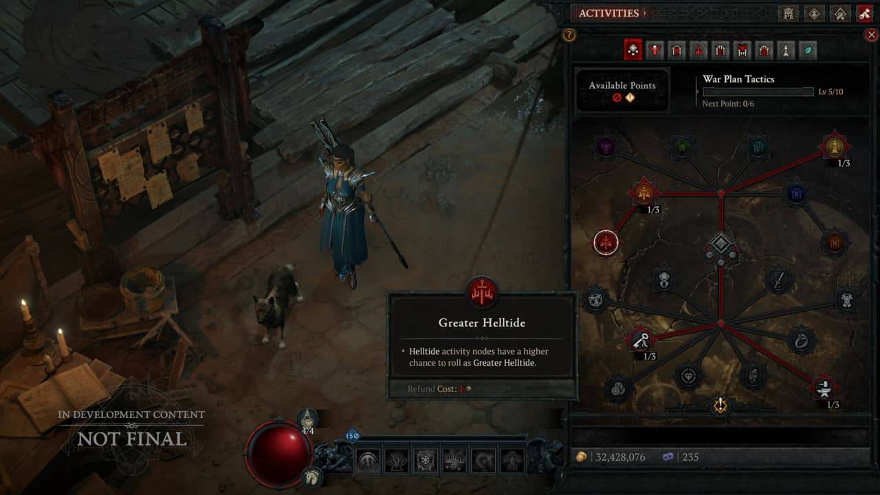 Diablo 4 PTR Mark vendor boost menu