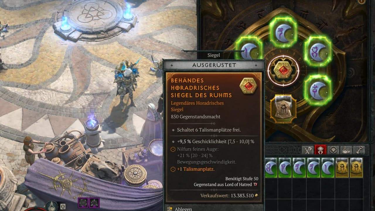 Diablo 4 Horadric Items Talisman set bonuses