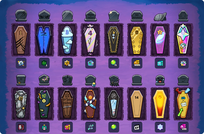 Brawl Stars,Scary Coffins,Free Rewards,Coffin Guesses,Event,Buy Brawl Stars Top Up