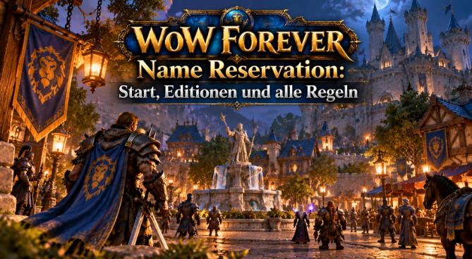 WoW Forever Name Reservation,Namensreservierung,Fraktionen,tarttermin,Editionen,wow forever name reservation time,patchnotes,namens reservierung,namensreservierung uhrzeit