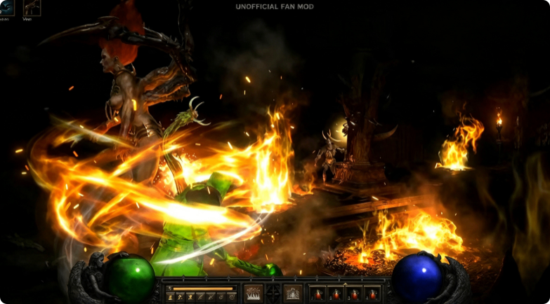 Diablo 2 3D mod, Diablo 2 VR, Diablo 2 Resurrected mod camera, Diablo 2 darkness mod, Diablo 2 realitate virtuală, Diablo II: Resurrected Runes