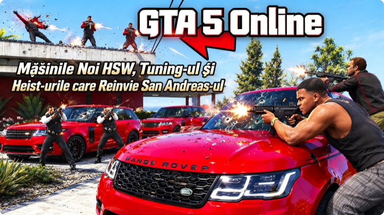 GTA 5 Online: Mașinile Noi HSW, Tuning-ul și Heist-urile care Reînvie San Andreas-ul